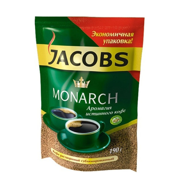КОФЕ JACOBS МОНАРХ 190ГР