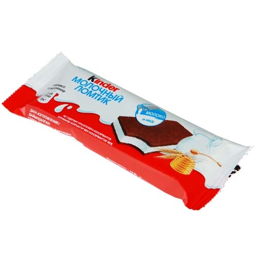 ПИРОЖНОЕ "KINDER" МОЛОЧНЫЙ ЛОМТИК 28ГР