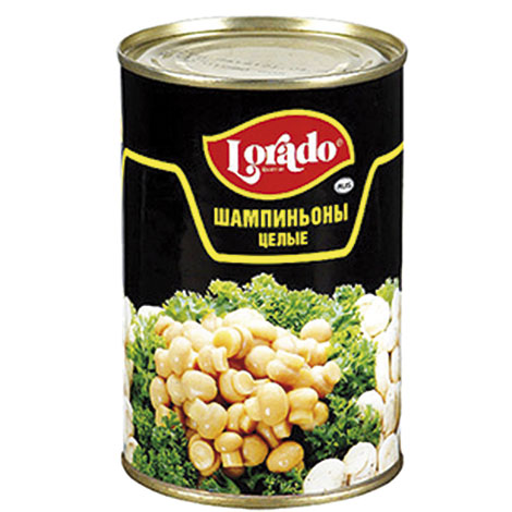 ГРИБЫ LORADO ЦЕЛЫЕ МАРИНОВАНЫЕ 580МЛ