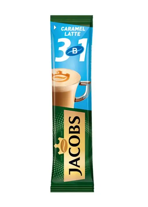 КОФЕ JACOBS CARAMEL LATTE 3В1 15.3ГР