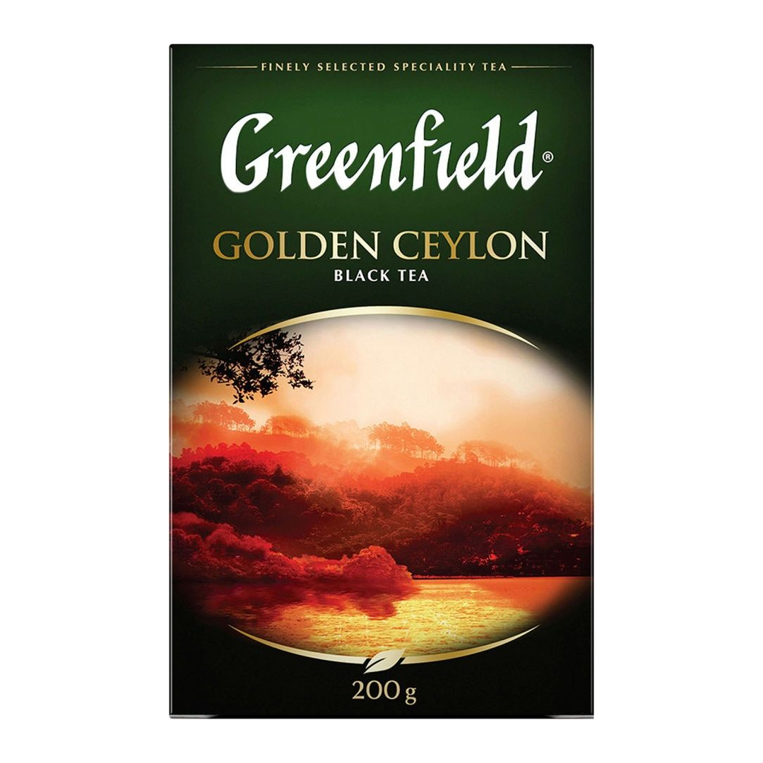 ЧАЙ  "GREENFIELD" GOLDEN CEYLON BLACK TEA 200 ГР