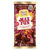 ALPEN GOLD MAX FUN ШОКОЛАД СО ВКУСОМ ВИШНИ 150ГР