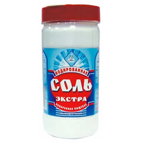 СОЛЬ ЭКСТРА ЙОДИРОВАННАЯ 500 ГР