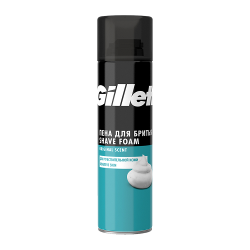 ПЕНА ДЛЯ БРИТЬЯ "GILLETTE" SENSITIVE SKIN 200МЛ