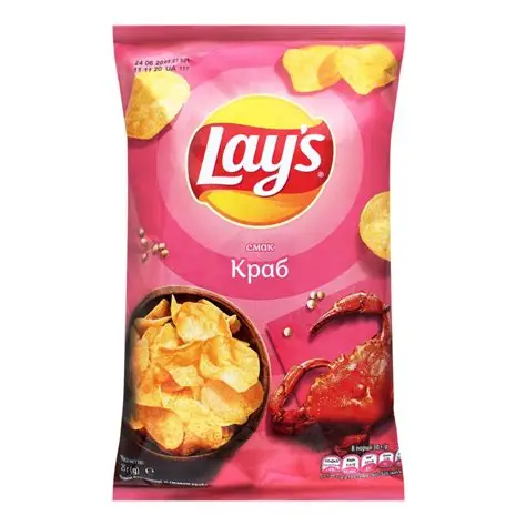 ЧИПСЫ LAYS КРАБ 225 р