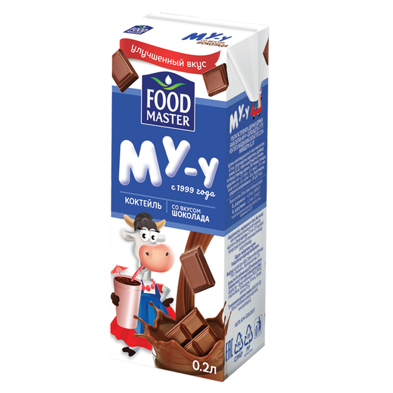 КОКТЕЙЛЬ "МУ-У" ШОКОЛАД 2% 0,2Л