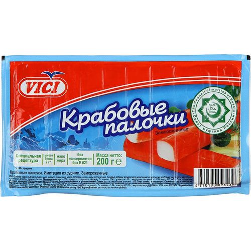 КРАБОВЫЕ ПАЛОЧКИ VICI ХАЛЯЛЬ 200ГР