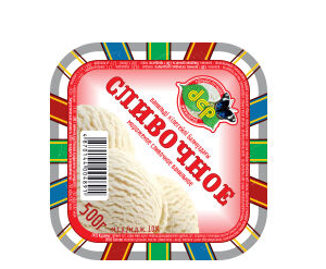 МОРОЖЕНОЕ  "СЛИВОЧНОЕ" 500ГР ДЕП