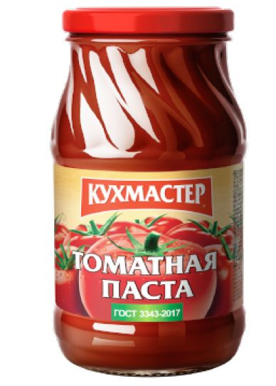 ТОМАТНАЯ ПАСТА "КУХМАСТЕР" 480ГР СТ/Б