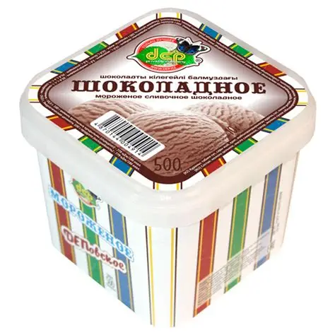 МОРОЖЕНОЕ ШОКОЛАДНЫЙ 500ГР ДЕП