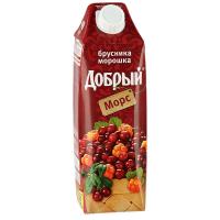 СОК ДОБРЫЙ МОРС БРУСНИКА И МОРОШКА 1Л