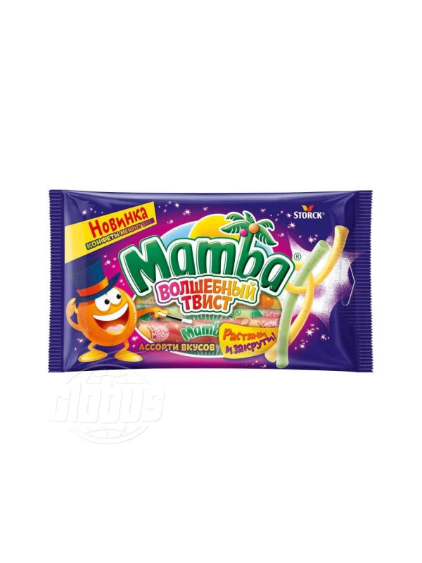 ЖЕВАТЕЛЬНЫЕ КОНФЕТЫ "MAMBA" ВОЛШЕБНЫЙ ТВИСТ 70ГР