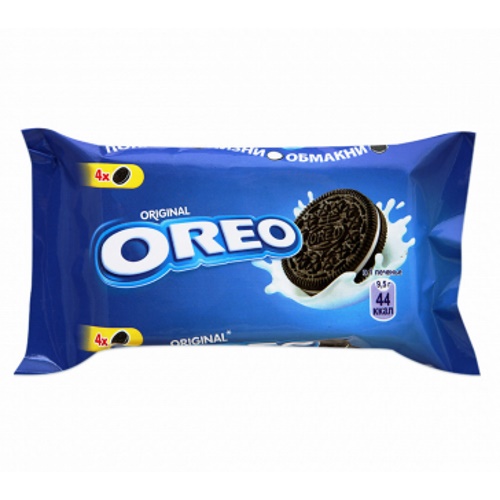 ПЕЧЕНЬЕ "OREO" 38ГР С КАКАО С КРЕМОВОЙ НАЧ, ВАНИЛЬНОГО ВКУСА