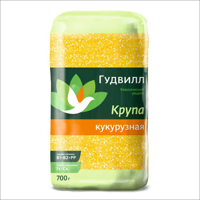 КРУПА КУКУРУЗНАЯ "ГУДВИЛЛ" 700ГР