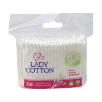 ВАТНЫЕ ПАЛОЧКИ "LADY COTTON" ПАКЕТ 200ШТ