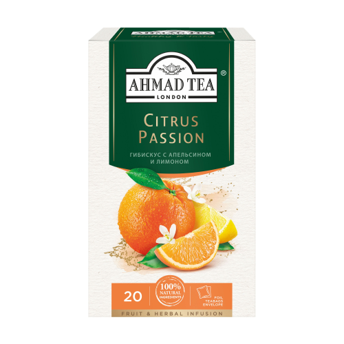 ЧАЙ AHMAD TEA АНГЛИСКИЙ АПЕЛЬСИНА И ЛИМОНА 20ПАК