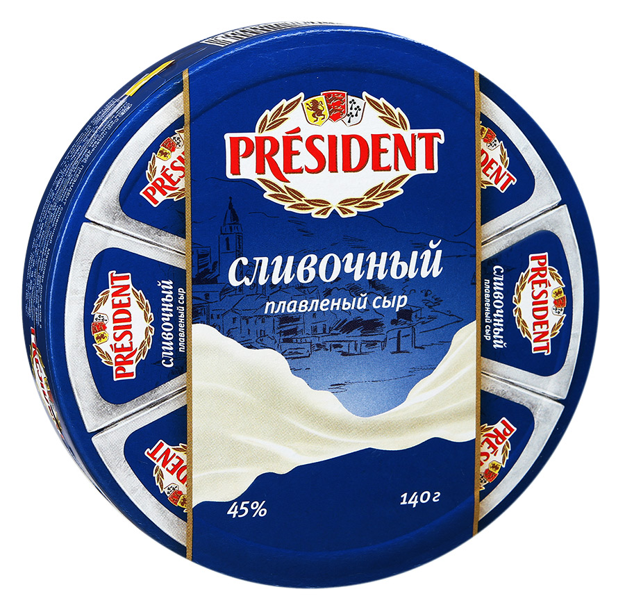СЫР "PRESIDENT" СЛИВОЧНЫЙ 140ГР