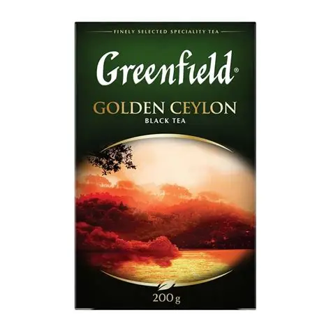 ЧАЙ  "GREENFIELD" GOLDEN CEYLON BLACK TEA 200 ГР