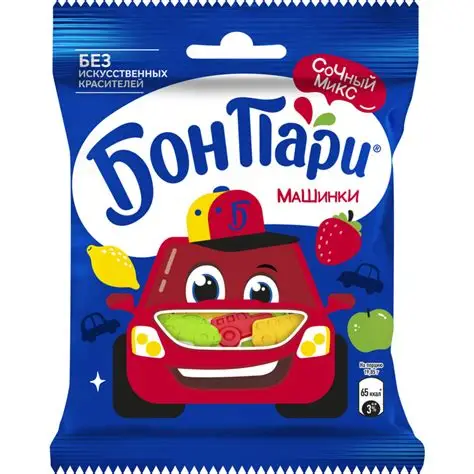 МАРМЕЛАД БОН-ПАРИ МАШИНИКИ 75ГР