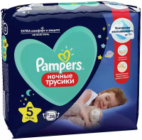 PAMPERS НОЧНЫЕ ТРУСИКИ PANTS JUNIOR 5 (12-17КГ) 28 ШТ