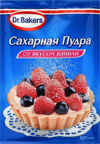 САХАРНАЯ ПУДРА DR.BAKERS СО ВКУСОМ ВАНИЛИ 80ГР