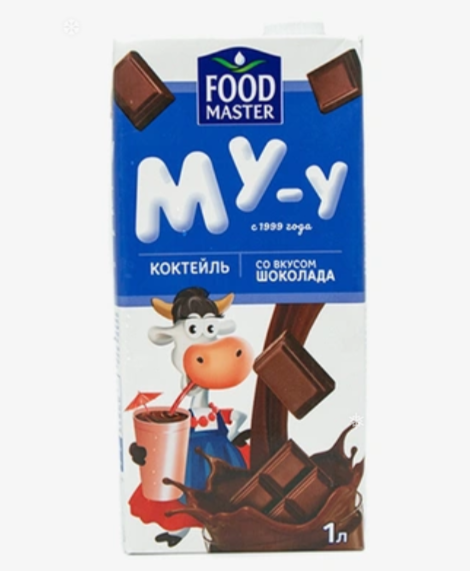 МОЛОЧНЫЙ КОКТЕЙЛЬ "МУ-У" ШОКОЛАД 2% 1 Л