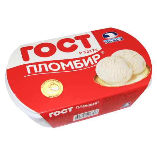 МОРОЖЕНОЕ КОНТЕЙНЕР ГОСТ ПЛОМБИР 450ГР