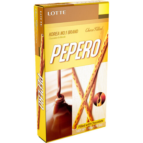 ПЕЧЕНЬЕ  С ШОКОЛАДНОЙ НАЧИНКОЙ NUDE PEPERO 50ГР