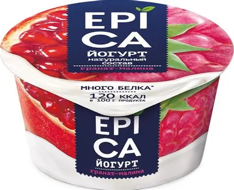 ЙОГУРТ EPICA  ГРАНАТ-МАЛИНА 4,8% 130ГР