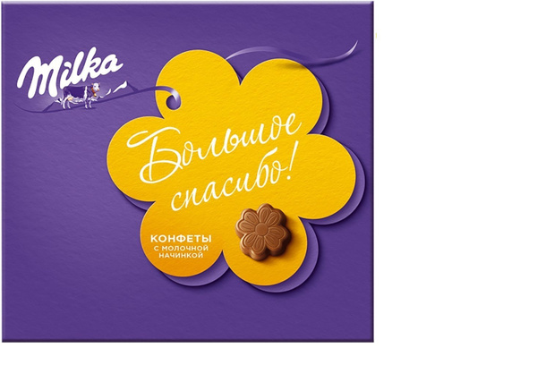 КОНФЕТЫ МИЛКА ИЗ МОЛ.ШОК С НАЧИНКОЙ КАКАО 110ГР