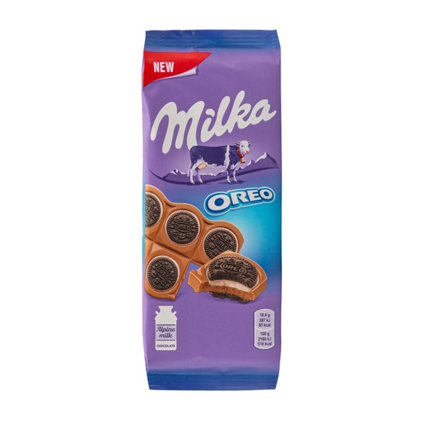 ШОК.MILKA С КРУГЛЫМ ПЕЧЕНЬЕМ ОРЕО 92ГР