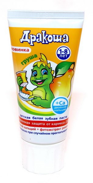 ПАСТА ЗУБНАЯ ДРАКОША (ГРУША) 60МЛ