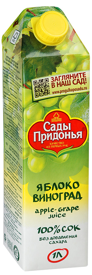 СОК САДЫ ПРИДОНЬЯ ЯБЛОКО-ВИНОГРАД 1Л
