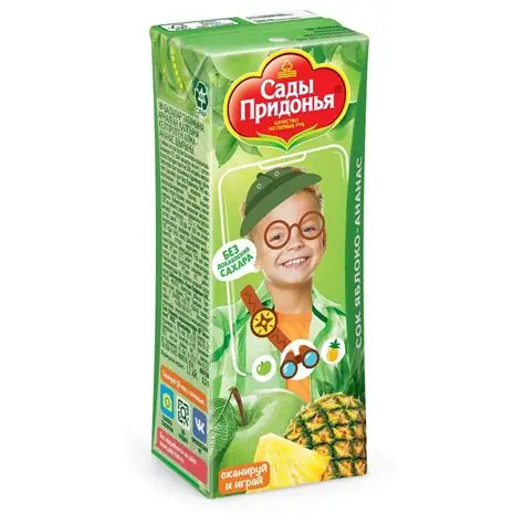 СОК САДЫ ПРИДОНЬЯ ЯБЛ-АНАНАС 0,2Л