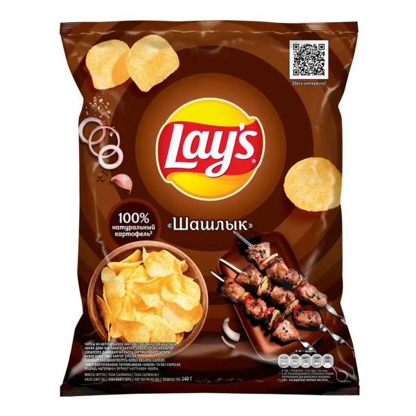ЧИПСЫ LAYS ШАШЛЫК 140ГР