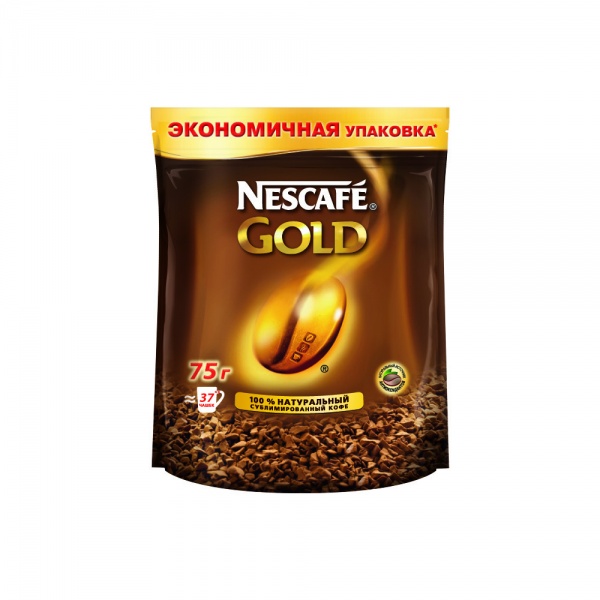 КОФЕ NESCAFE GOLD DOY PACK 75ГР