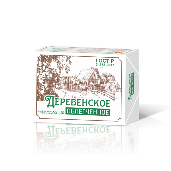 МАСЛО ДЕРЕВЕНСКОЕ ОБЛЕГЧЕННОЕ 62,5% 180ГР