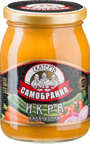 ИКРА КАБАЧКОВАЯ "СКАТЕРЬ-САМОБРАНКИ" 370МЛ