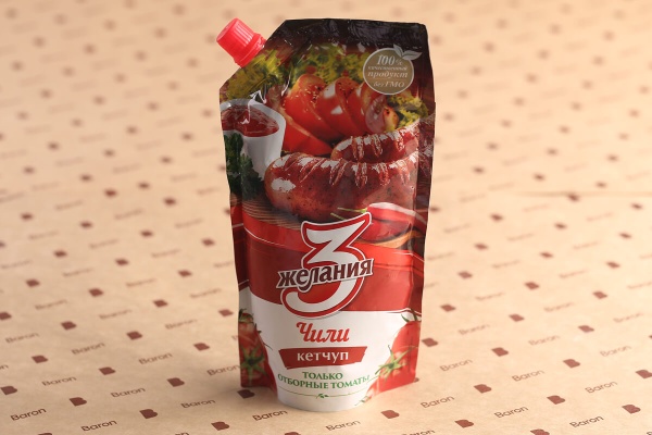 КЕТЧУП "3ЖЕЛАНИЯ" ЧИЛИ 100ГР