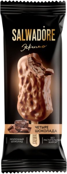 МОРОЖЕНОЕ ЭСКИМО "SALWADORE" С ФИСТАШКОВЫМ И ШОКОЛАДНЫМ ТОПИНГОМ 80ГР