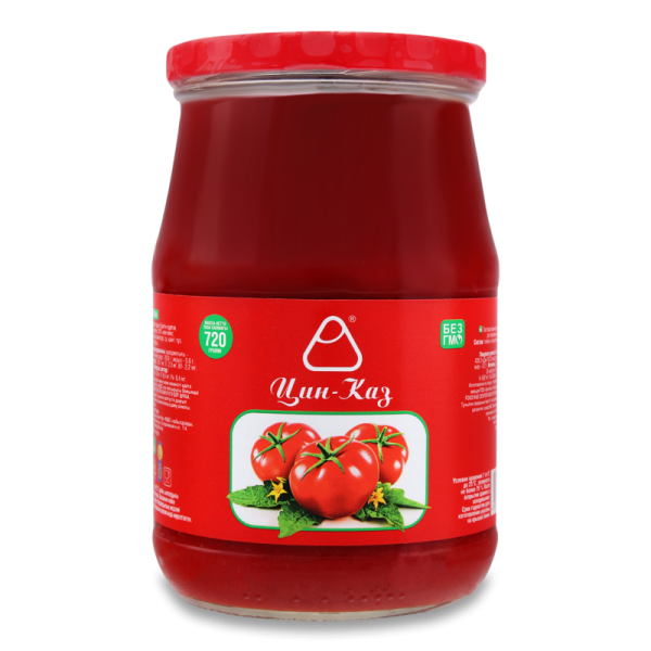 ТОМАТНАЯ ПАСТА "ЦИН КАЗ" 720ГР СТ/Б