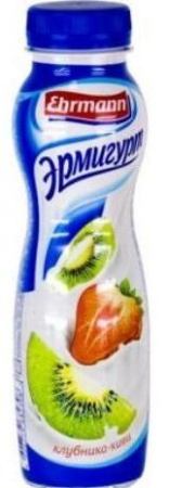 ЭРМИГУРТ ПИТЬЕВ КЛУБНИКА-КИВИ 1,2% 290ГР