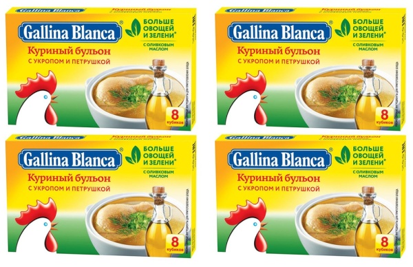 БУЛЬОН GALLINA BLANCA 80ГР С УКРОПОМ И ПЕТРУШКОЙ