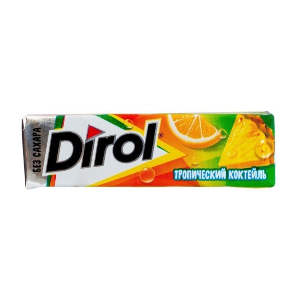 ЖЕВ РЕЗИНКА DIROL ТРОПИЧЕСКИЙ КОКТЕЙЛЬ