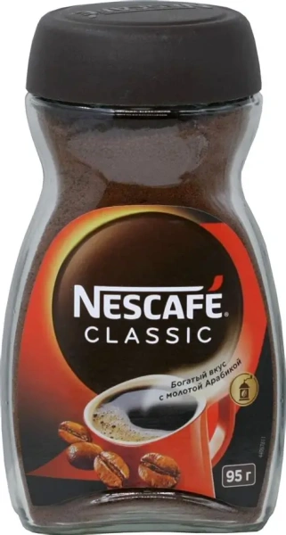 КОФЕ NESCAFE CLASSIC 95ГР СТЕКЛО