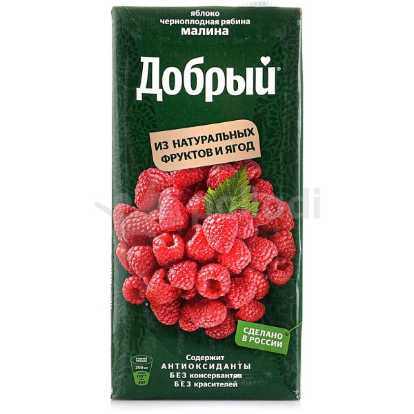 СОК "ДОБРЫЙ" ЧЕРНОПЛОДНАЯ РЯБИНА И МАЛИНА 2Л