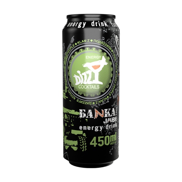 ЭНЕРГЕТИЧЕСКИЙ НАПИТОК DIZZY ENERGY DRINK БАН. 0,45Л