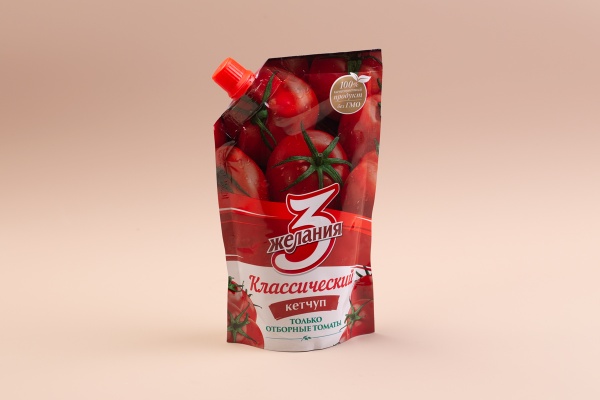 КЕТЧУП "3ЖЕЛАНИЯ" КЛАССИЧЕСКИЙ 100ГР