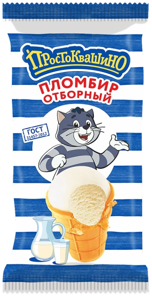 МОРОЖЕНОЕ "ПРОСТОКВАШИНО" ПЛОМБИР 60ГР