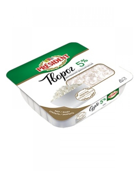 ТВОРОГ "PRESIDENT" РАССЫПЧАТЫЙ 5% 200ГР